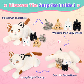 Onsoyours cat plush fabric close-up highlights soft, safe materials for children.