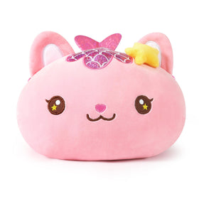 Onsoyours pink cat mermaid face close-up highlighting soft, skin-friendly material