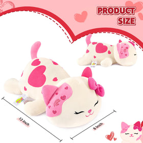 Onsoyours pink cat stuffed animal offers soft comfort for kids and adults.