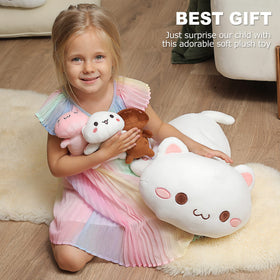 Onsoyours pink kitten plush adds a colorful friend for creative pretend play.