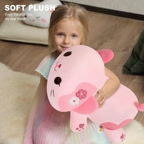 Onsoyours Sakura Cat Plush 20-inch arrival, vacuum-packed, with easy fluffing for instant softness