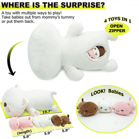 Onsoyours white kitten plush offers gentle hugs and imaginative play.