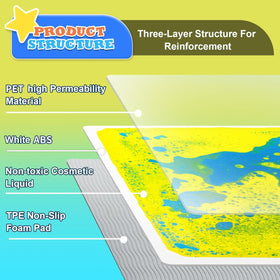 Onyoloy bright liquid tiles create dynamic visuals that inspire imaginative play and focus.
