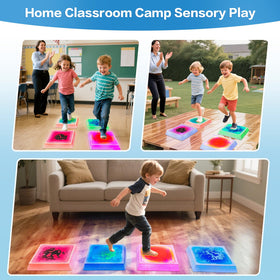 Onyoloy liquid flow visualization under touch enhances sensory curiosity.