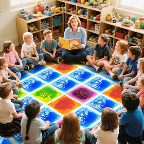 Onyoloy motor-skills tiles boost coordination through crawling and obstacle courses.