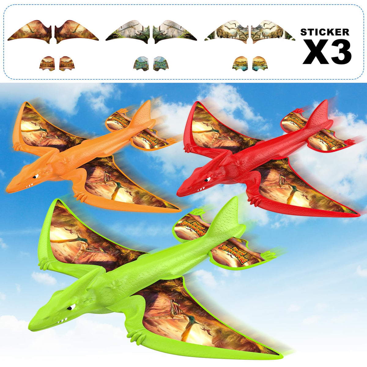 Onysurui 3-pack airplane launcher for quick, engaging play