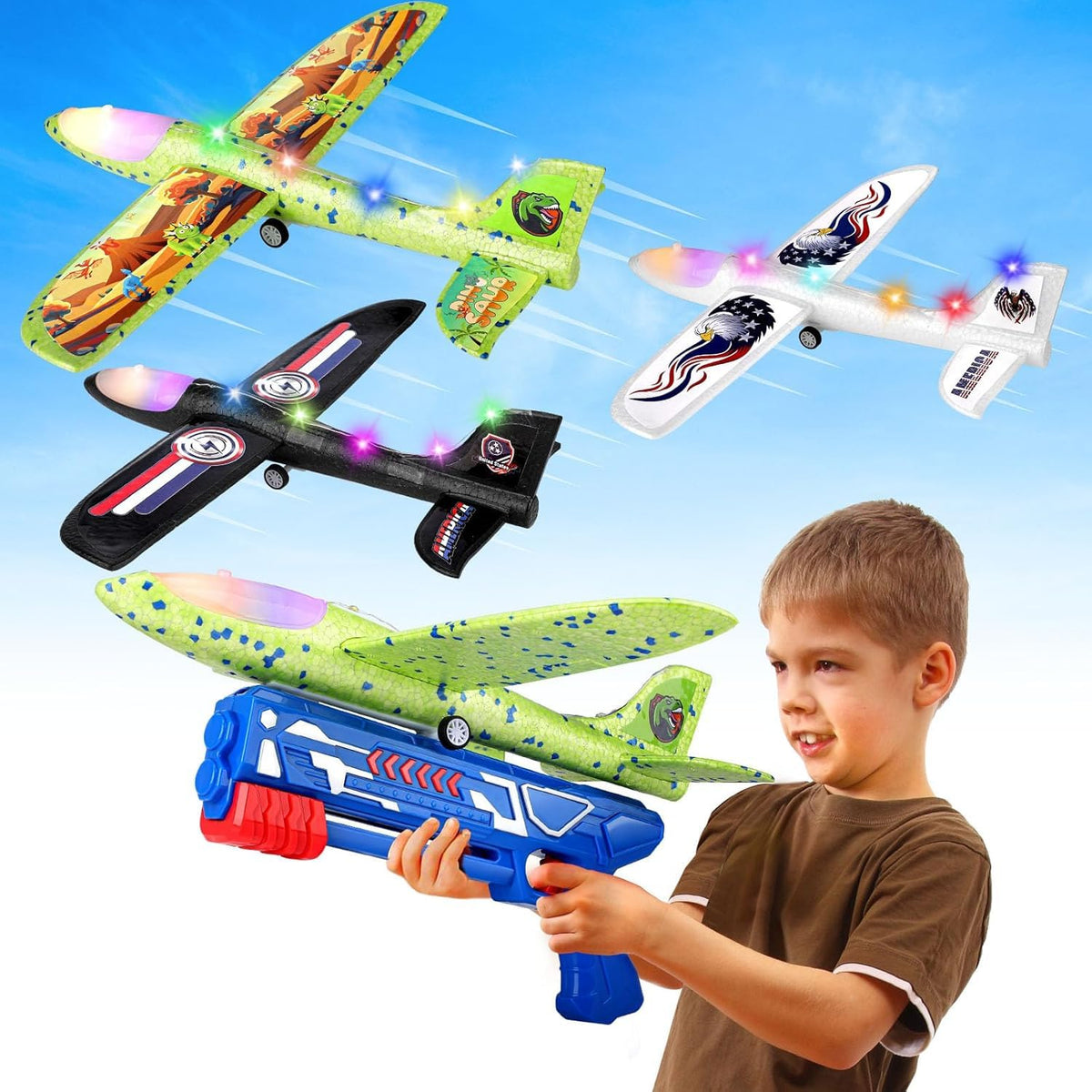 Onysurui airplane launcher assembled for easy outdoor play and quick setup