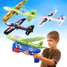Onysurui airplane launcher assembled for easy outdoor play and quick setup