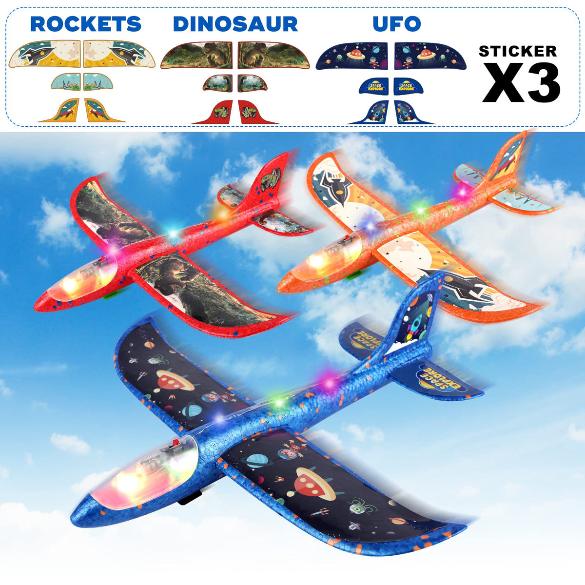 Onysurui outdoor foam plane set for park or beach play