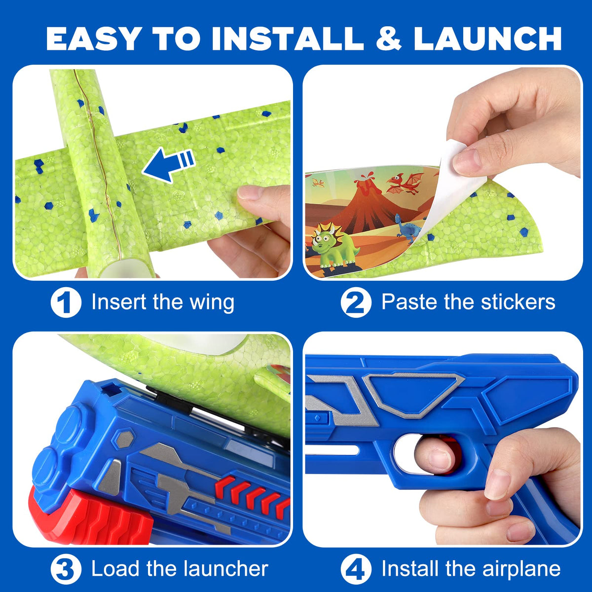 Onysurui rocket sticker theme added to plane for energetic outdoor play