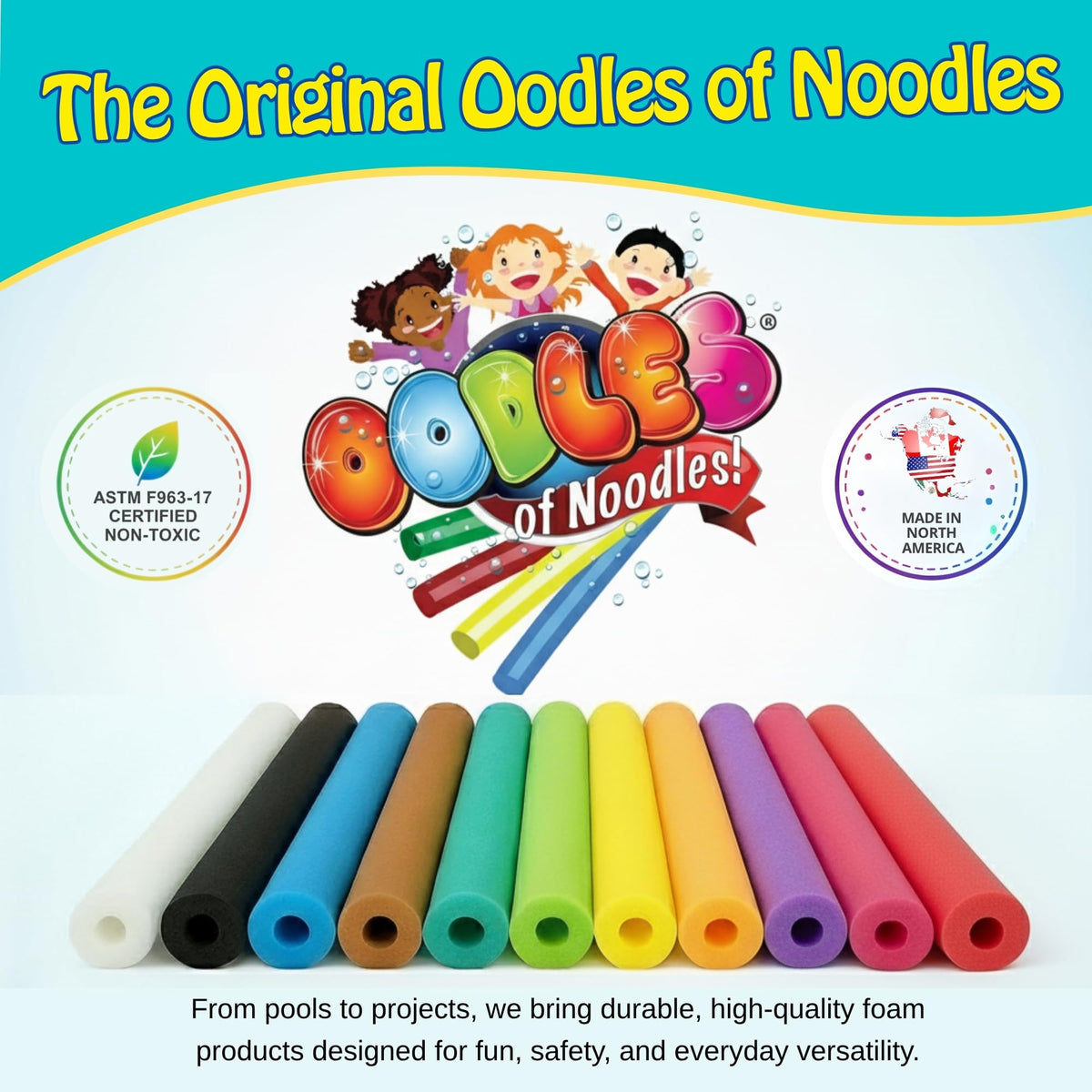 Oodles of Noodles 48in noodle offers stable buoyancy for activities.