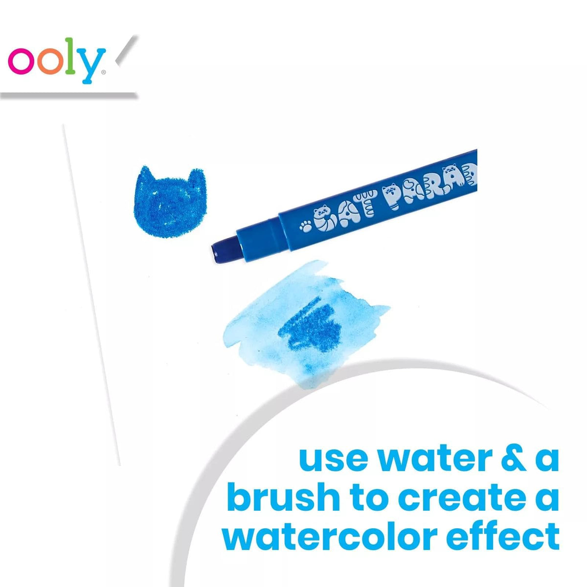 Ooly Cat Parade gel crayons for paper use in studios and classrooms