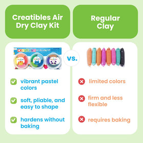 Ooly Creatibles kids sculpting in progress with colorful clay.