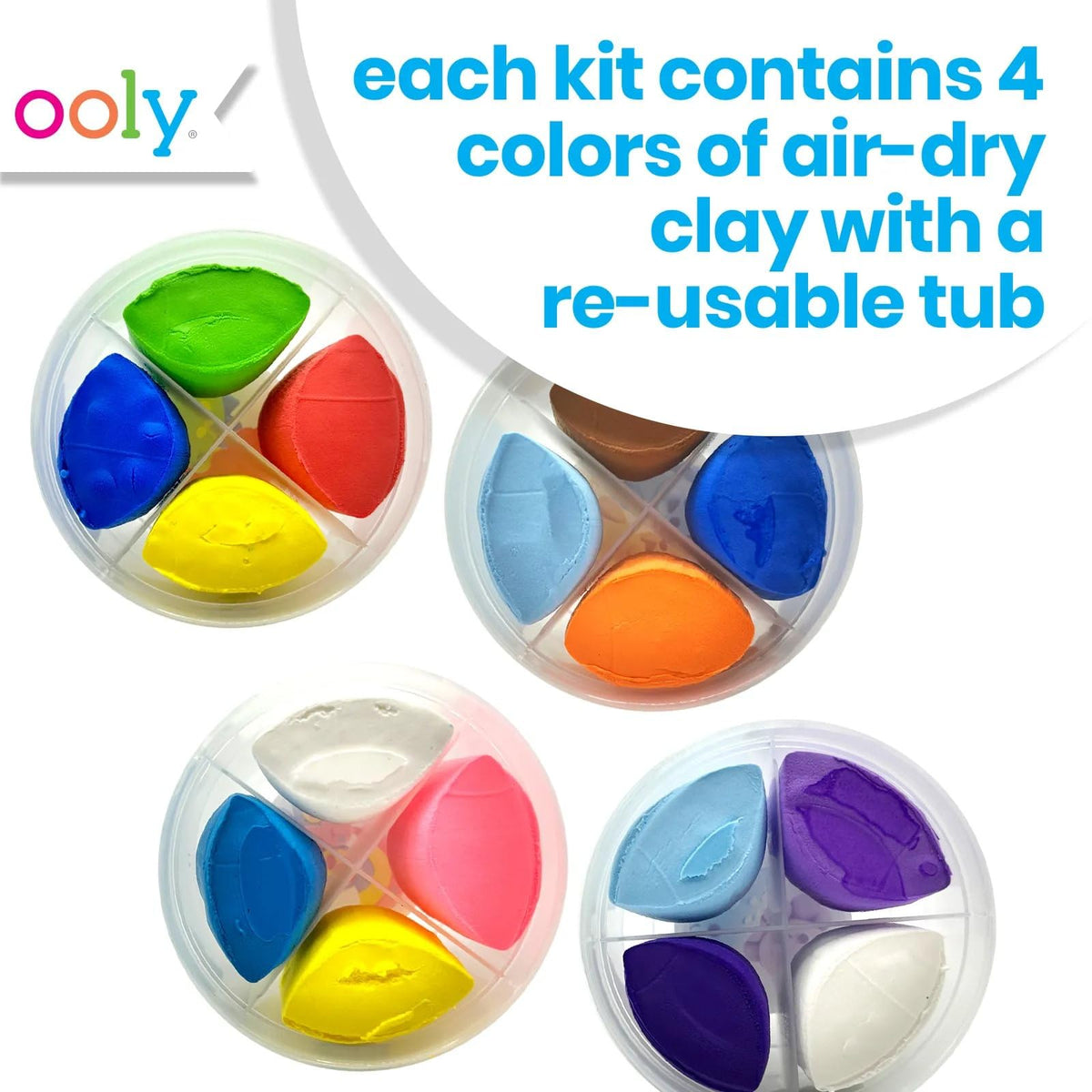 Ooly Creatibles soft pliable clay texture ideal for budding artists.