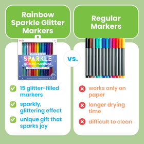 Ooly pastel glitter markers with soft hues for planners and cards.