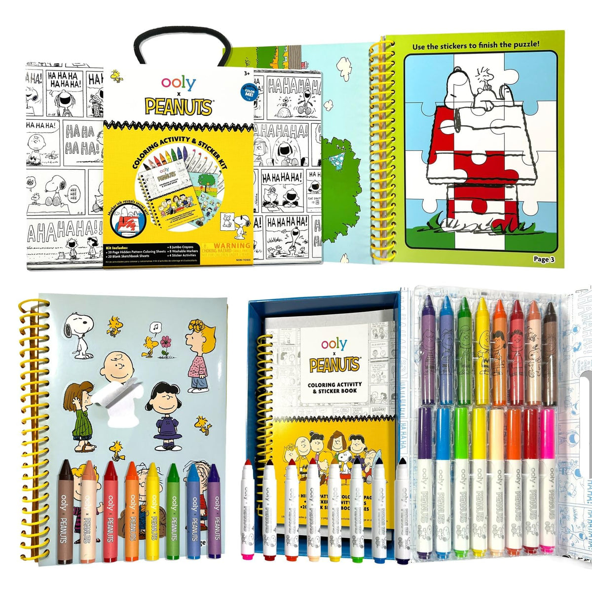 Ooly Peanuts travel box opened for portable art fun on the go