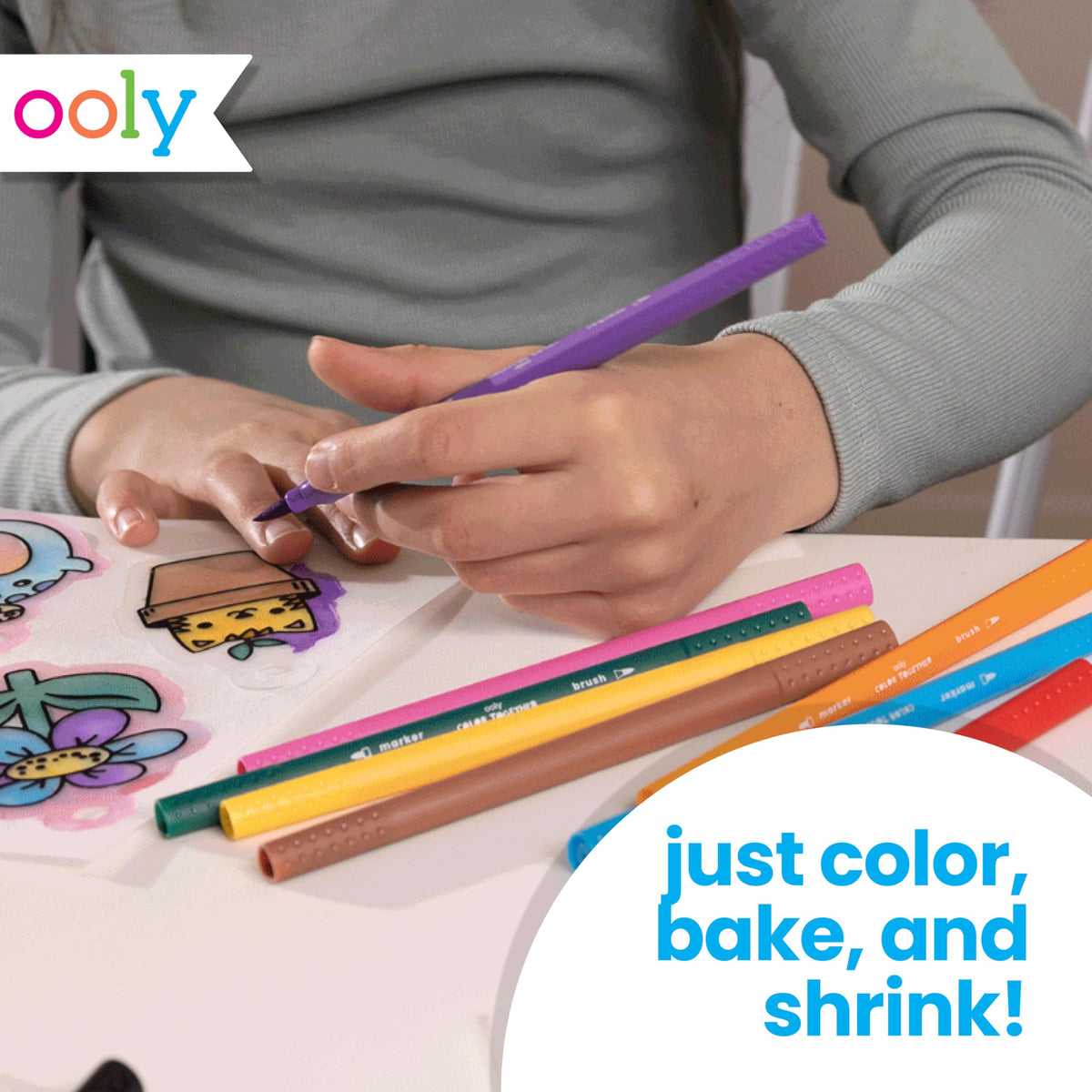 Ooly kit colors inspire playful projects at home or in class.