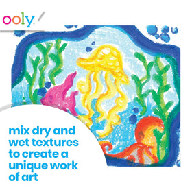 Ooly Smooth Stix Gel Crayons ideal for vibrant window art and mirrors.