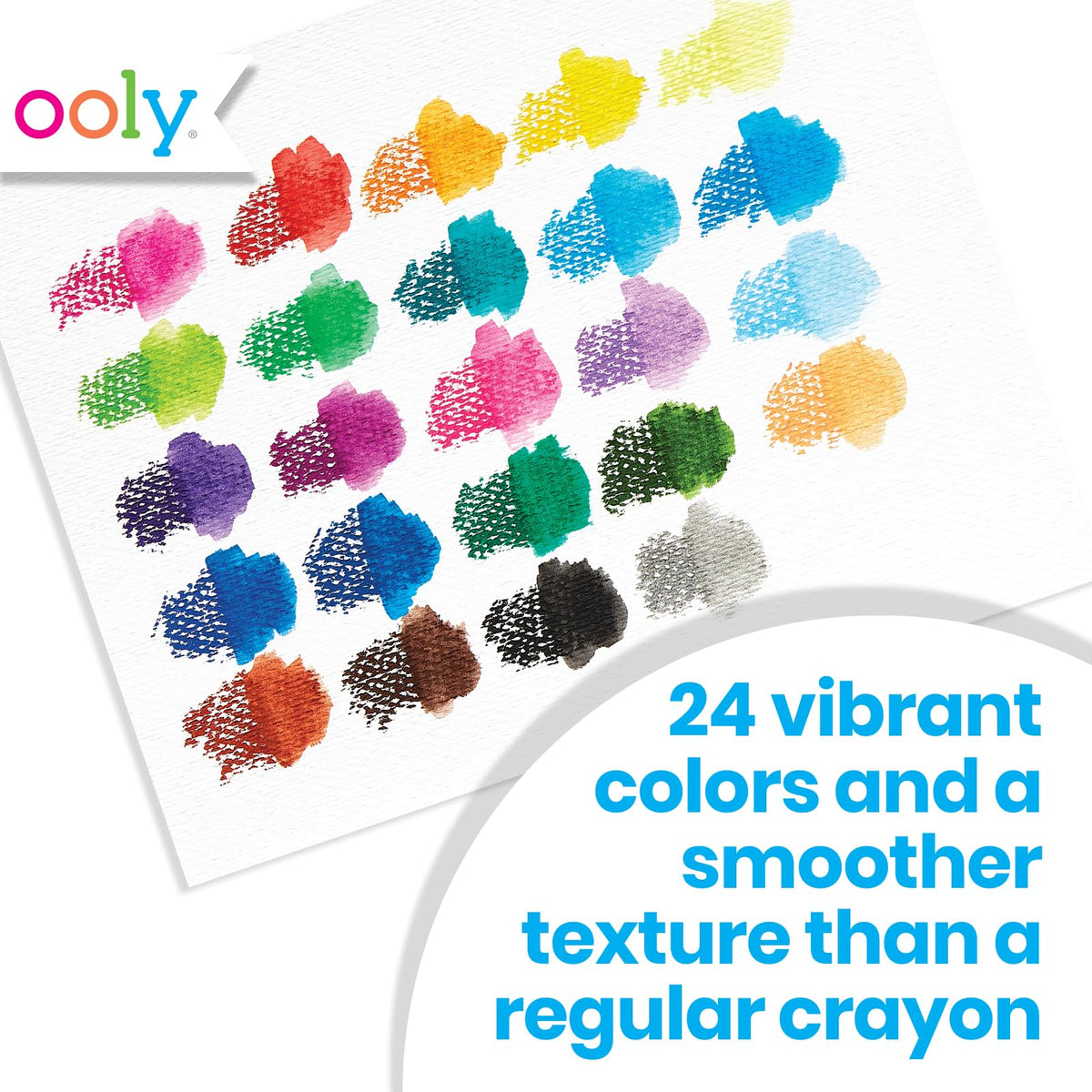 Ooly Smooth Stix Gel Crayons are safe and non-toxic for kids and adults.