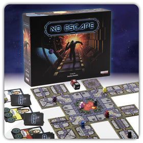 OOMM Games No Escape board game cover with space maze theme for family fun