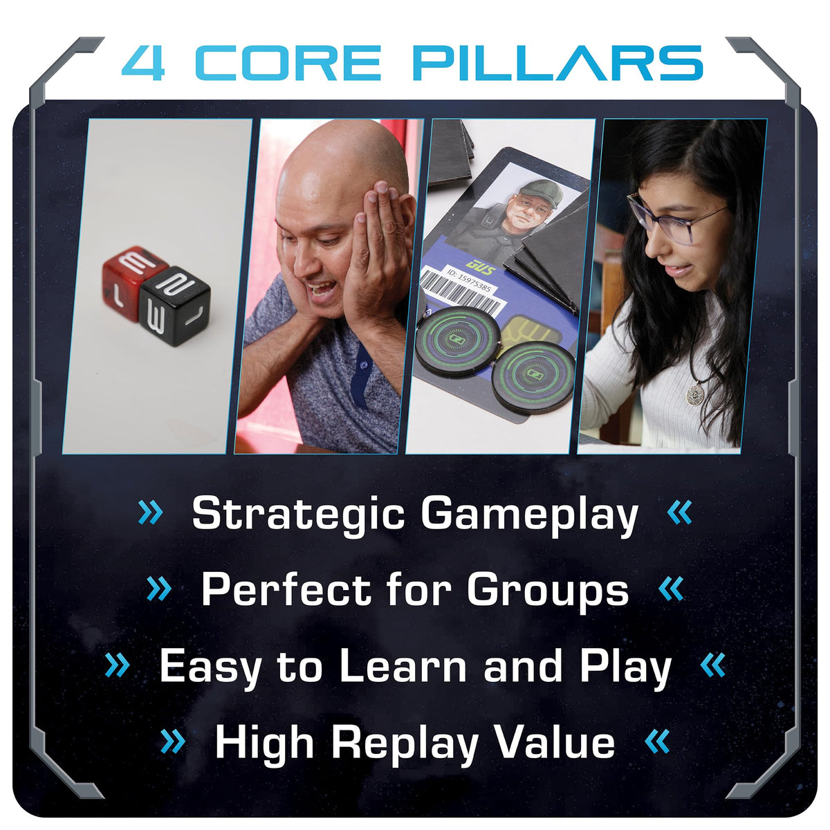 OOMM Games No Escape space-station setup enabling quick play