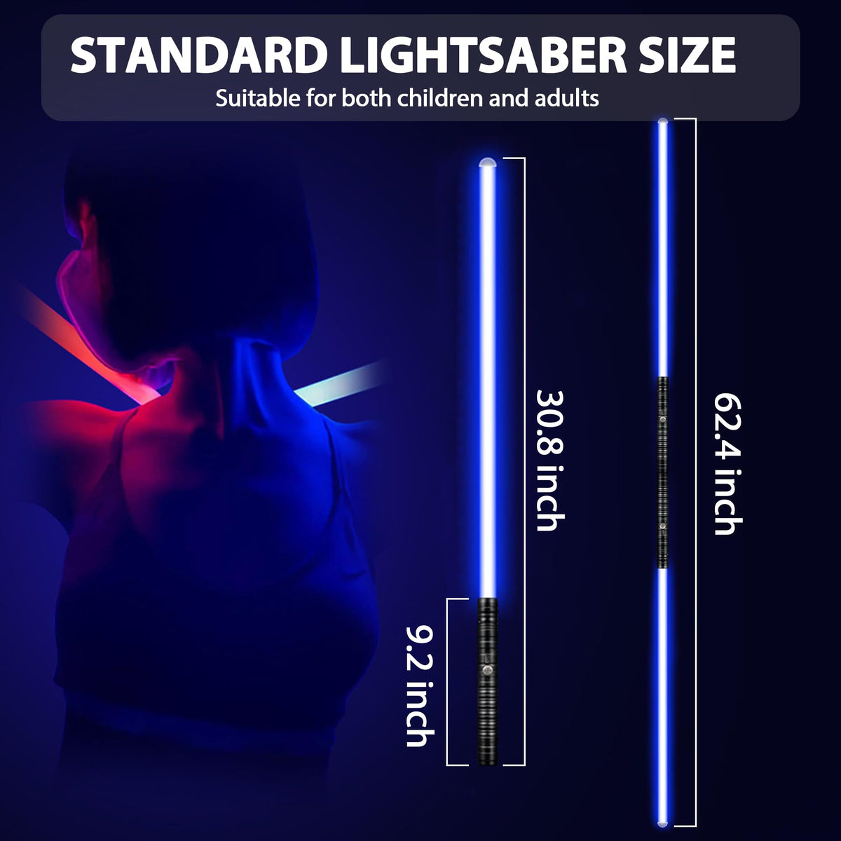 Oomyeh Lightsaber in action for cinematic battle vibes