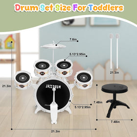 OoneWiser drum kit in black and white with authentic visual appeal.