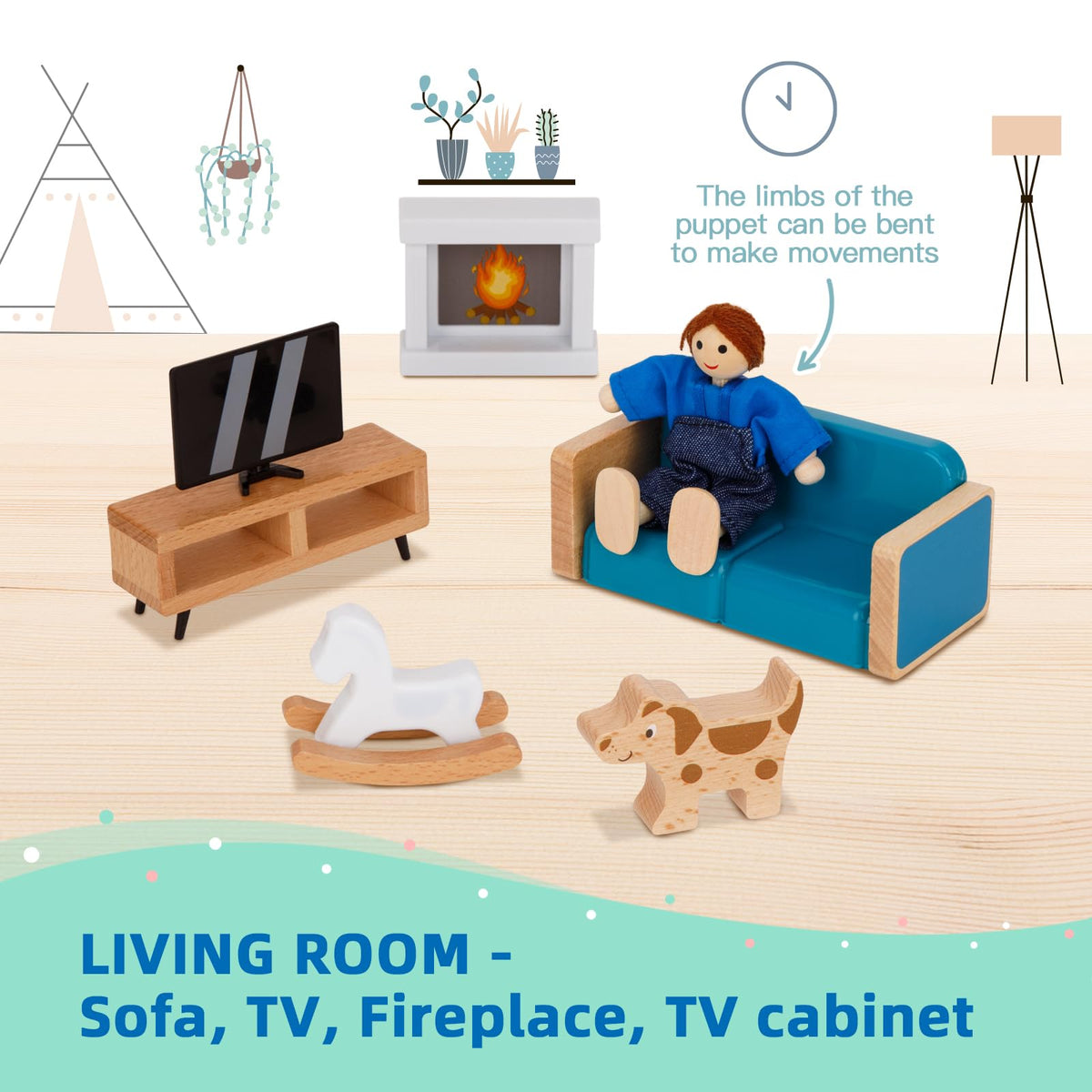 OOOK bedroom furniture creates cozy pretend home setups.