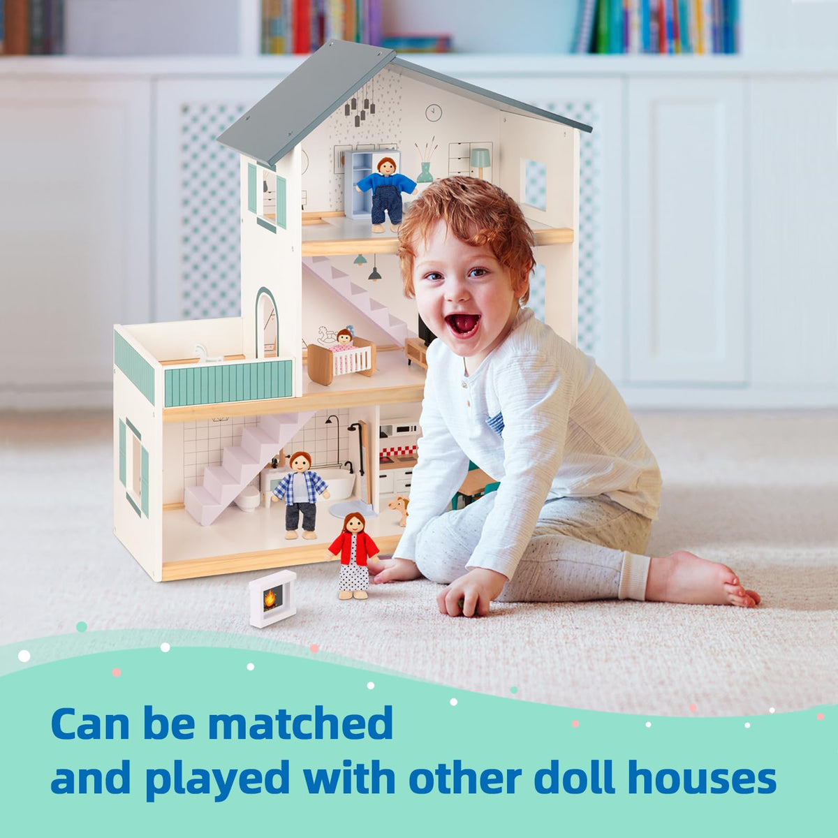 OOOK open drawers feature inviting interactive storage play.