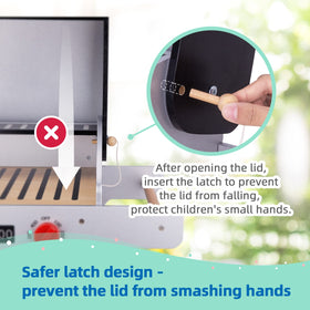 OOOK clicking switch adds authentic grill sound during play.