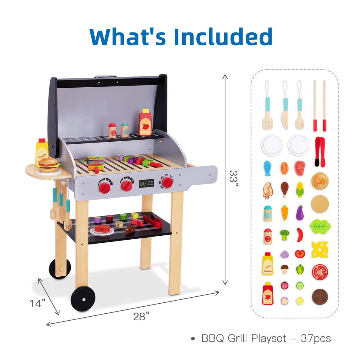 OOOK indoor-outdoor playset supports versatile pretend cooking.