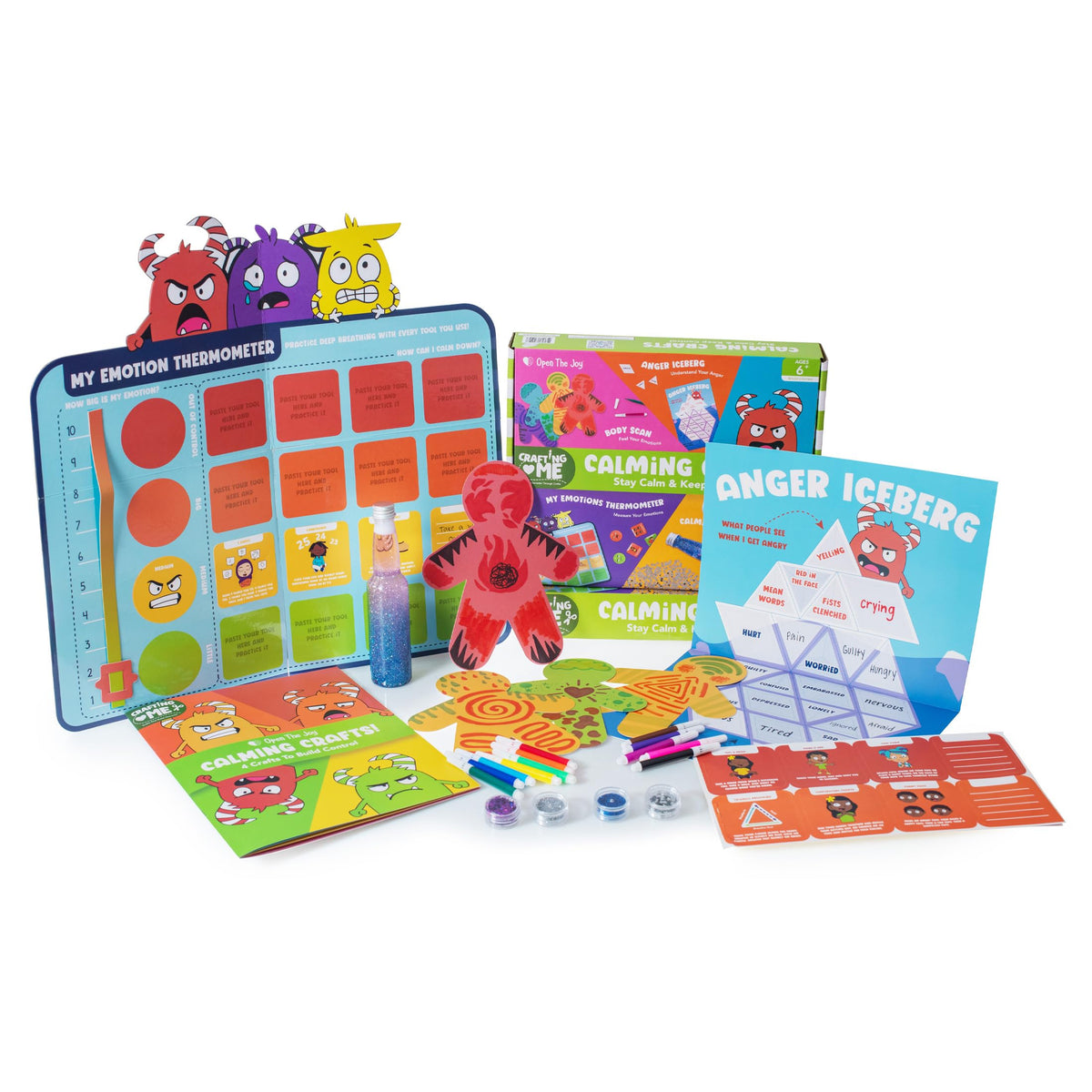 Open The Joy calming tools sticker sheets for quick emotion-cooling reminders