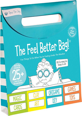 Open The Joy Feel Better Bag cover, gift-ready for comforting downtime