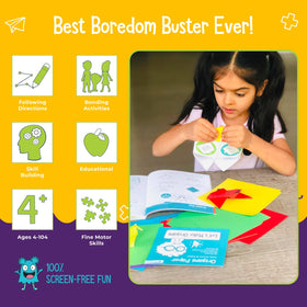 Open The Joy Feel Better Bag origami set in action for calm focus