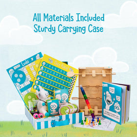 Feel Better Box activity book with 75+ pages of creative prompts and play.