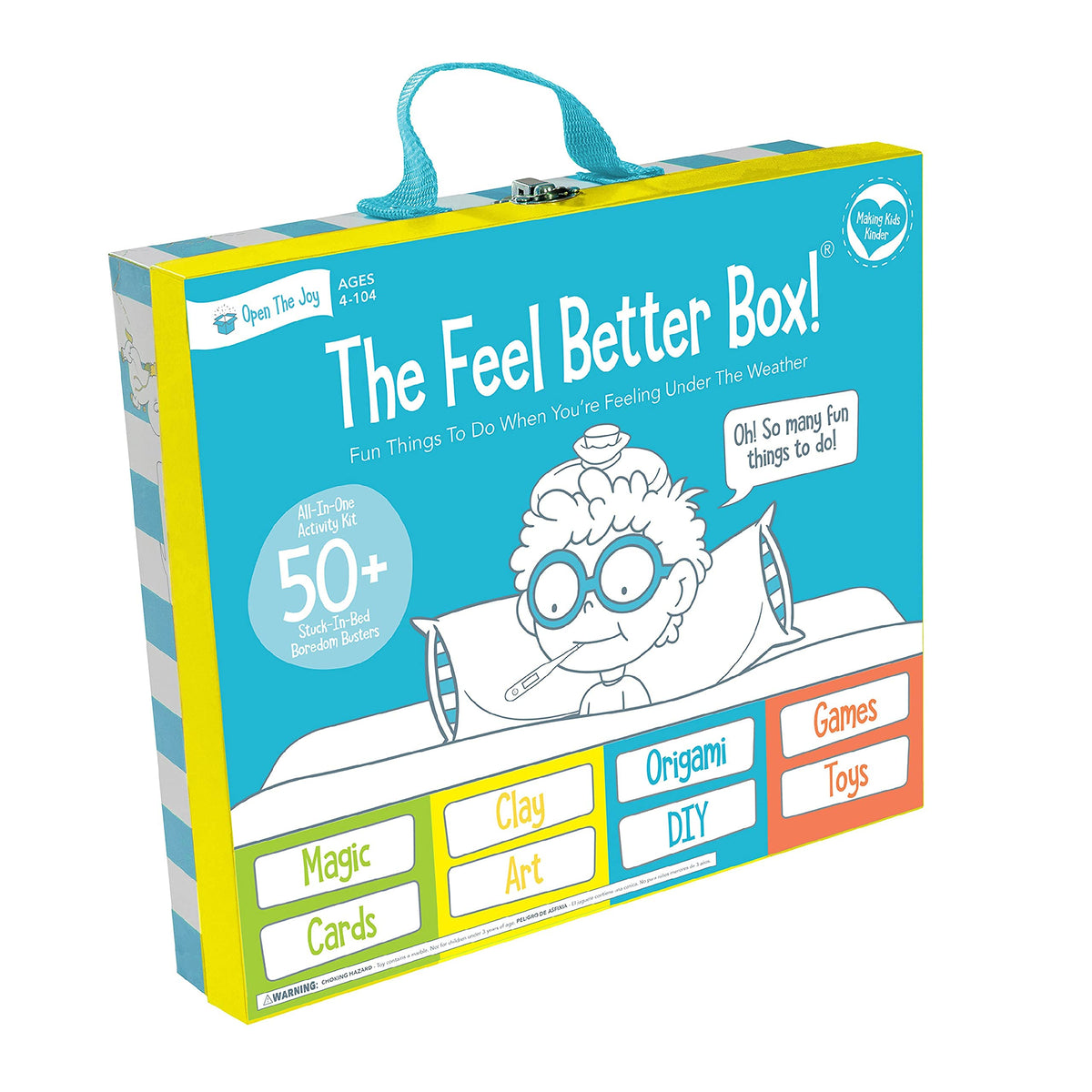 Open The Joy Feel Better Box cover, ready-to-gift packaging that sparks immediate joy.