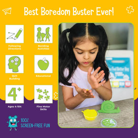 Games and cards included in the Feel Better Box for at-home entertainment.