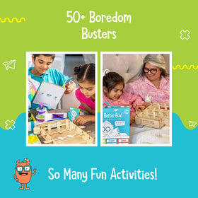 Wooden foosball project included in the Feel Better Box for hands-on focus.