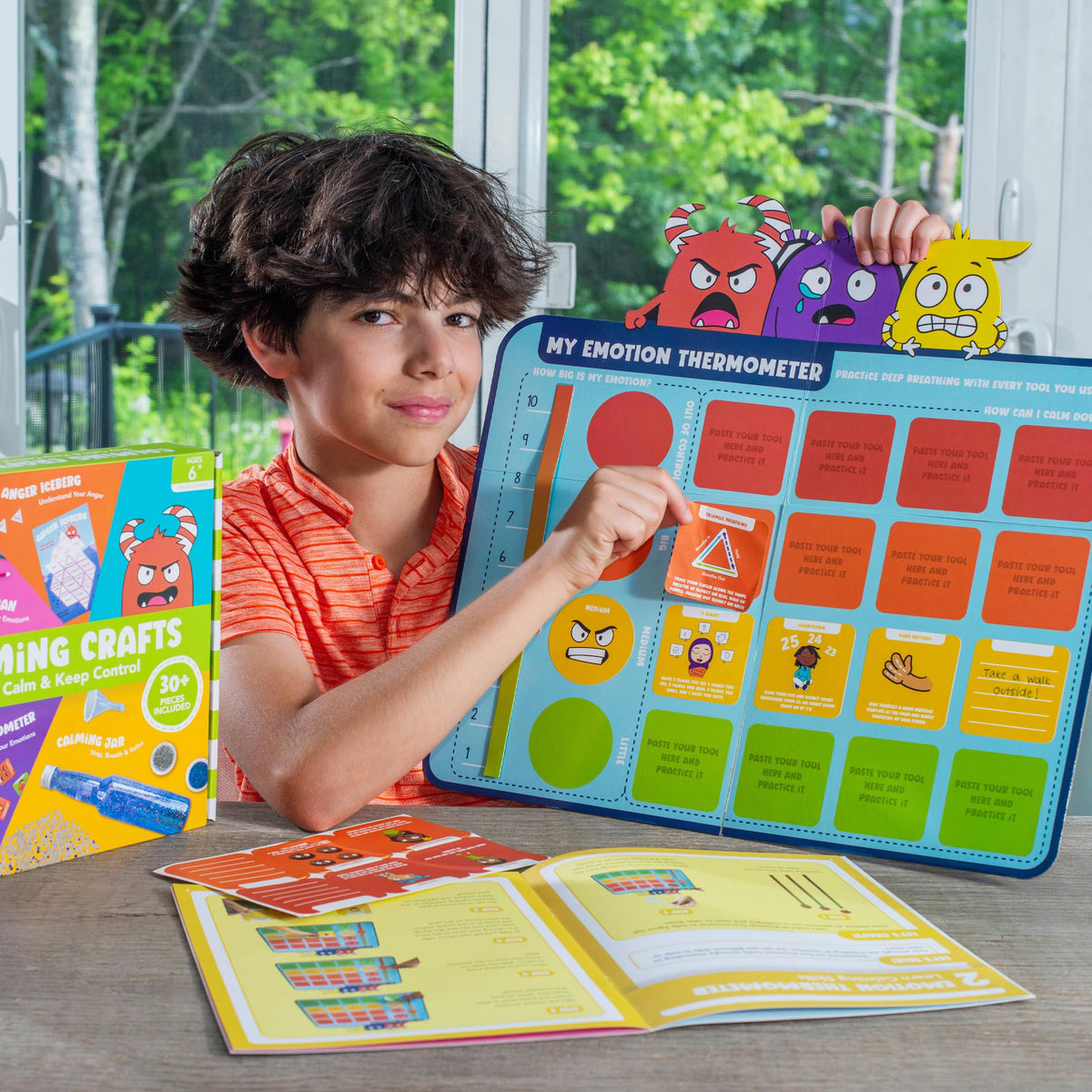 Open The Joy paper gingerbread people craft for emotional expression through color