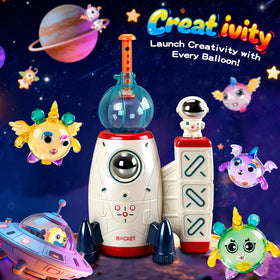 OPENAIRCOMFORT balloon pump and 60 balloons show a complete party craft set for kids.