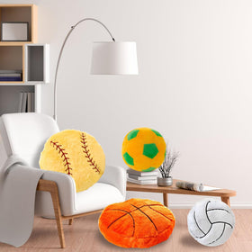 Pillow pictured in a child’s room for fun decor.