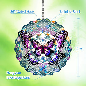 Opjoy butterfly wind spinner ready for easy, safe assembly with gloves included.