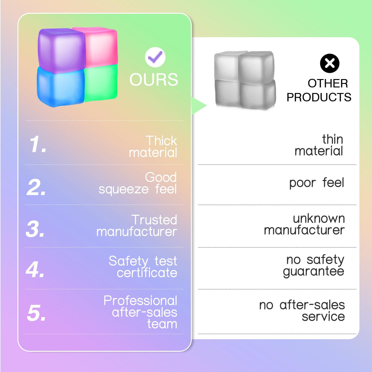 Opllsai portable stress cubes in pocket for on-the-go relief.