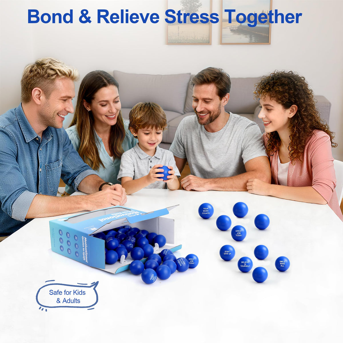 Opllsai stress balls with quotes for mood boosts on the go