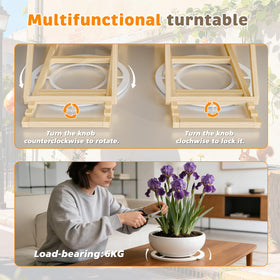 Opprut puzzle table with six-drawer organization for color and pattern sorting.