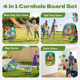 Oppvoci cornhole-board-foldable enables quick indoor-outdoor family fun.