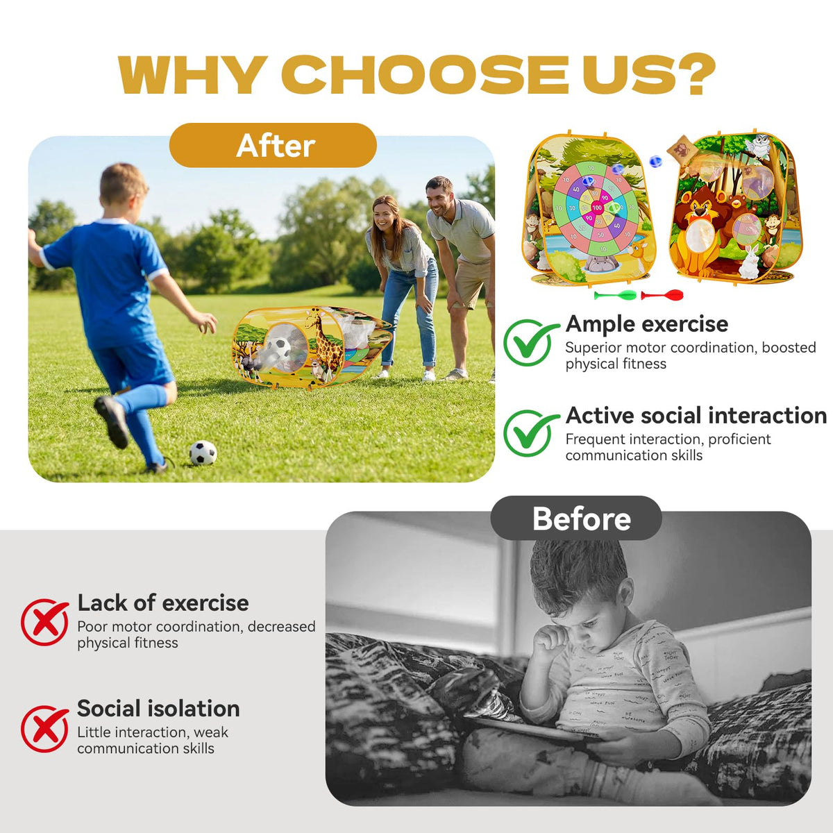 Oppvoci soccer ball included for varied ball games