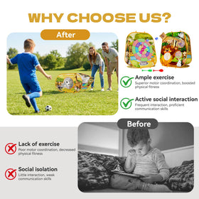 Oppvoci soccer ball included for varied ball games