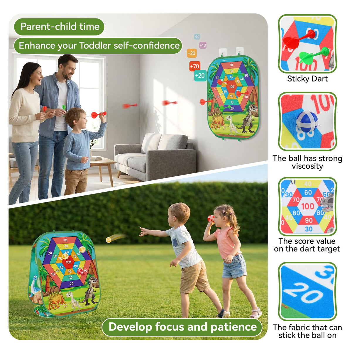 Oppvoci soccer-goal-toss-ball supports active outdoor play and teamwork.