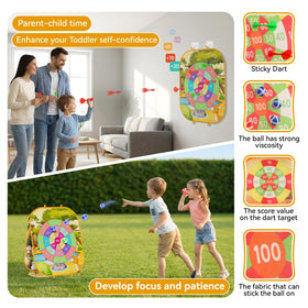 Oppvoci sticky balls designed for precise target throwing